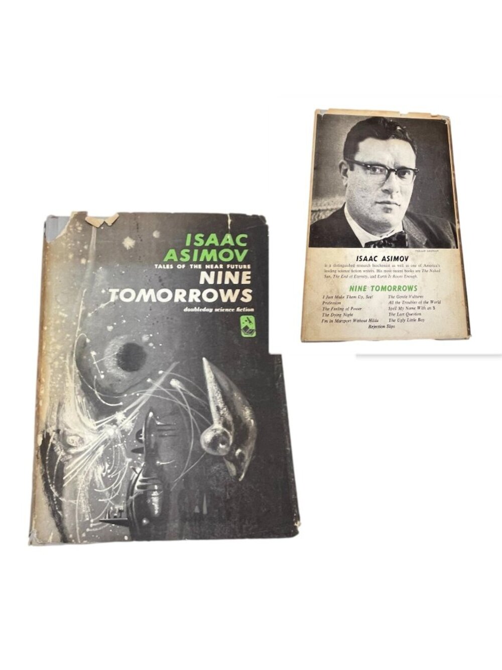 Nine Tomorrows Early Issac Asimov Vintage Book 1959 HC DJ